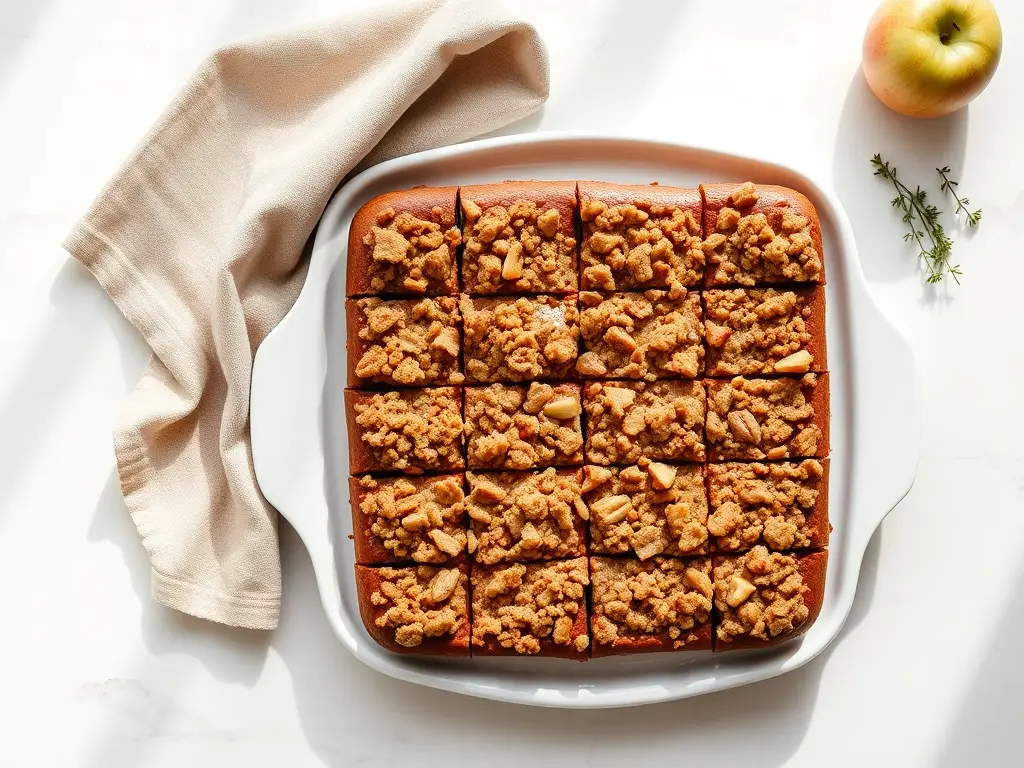 Delicious Apple Pie Brownie Bars with Streusel Topping