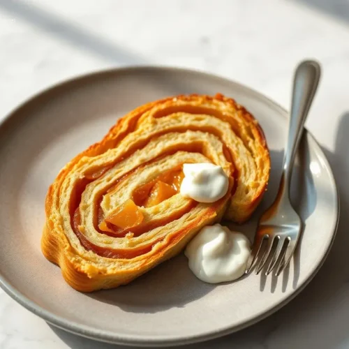 Delicious Apple Pumpkin Brioche Braid on white marble