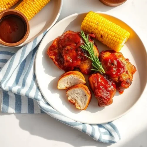 Delicious Summer Cookout BBQ Chicken Crockpot dish