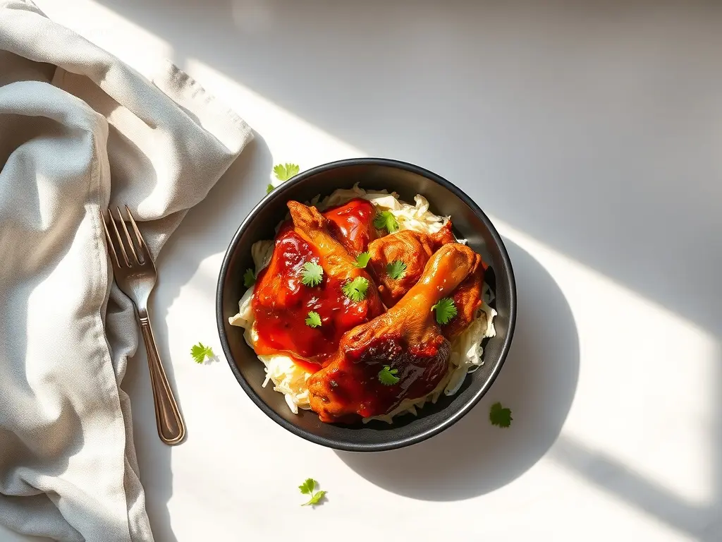 Delicious Summer Cookout BBQ Chicken Crockpot dish