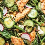 Golden brown chicken and creamy buttery orzo cooked together in a single skillet.