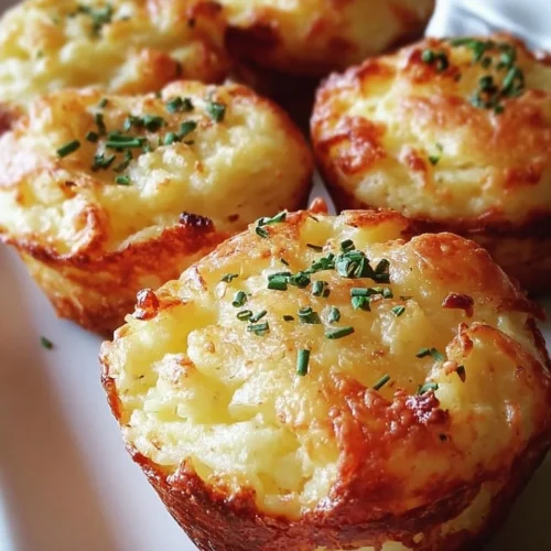 Cheesy mashed potato puffs served on a plate for a delicious side dish