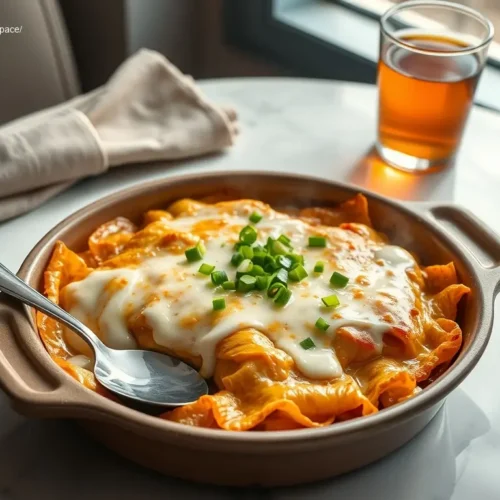 Family-Size Chicken Enchilada Bake a hearty big family meal