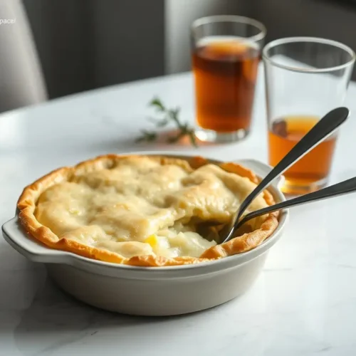 Delicious chicken pot pie with puff pastry crockpot hack
