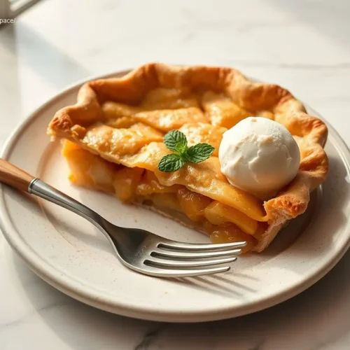 Classic Apple Pie with Buttery Crust and cranberries