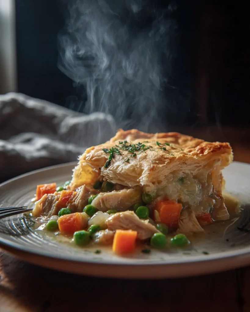 A cozy Crock Pot Chicken Pot Pie served in a bowl, perfect for comforting dinners.