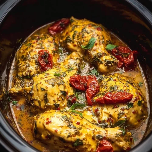 Delicious Dump and Go Crockpot Marry Me Chicken recipe with tender chicken and creamy sauce