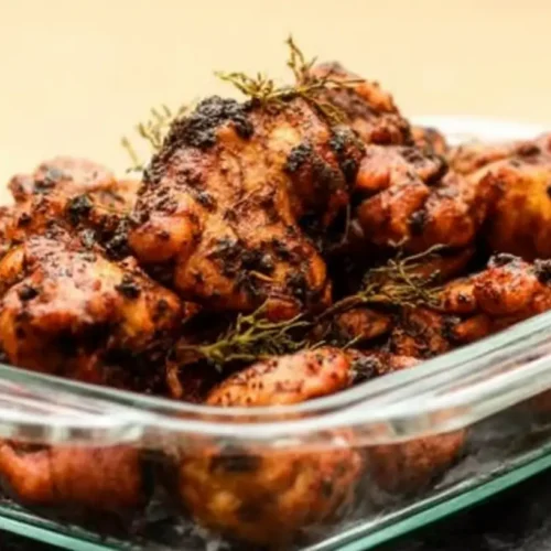 An assortment of delicious chicken starter recipes arranged beautifully on a serving board.