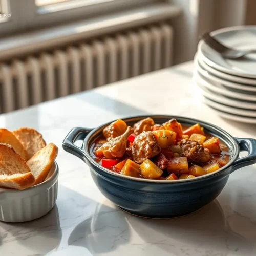 Delicious Fall Maple Chicken Stew a perfect quick dinner