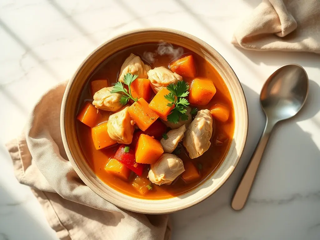 Delicious Fall Maple Chicken Stew a perfect quick dinner