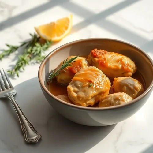 Delicious garlic butter crockpot chicken thighs for dinner
