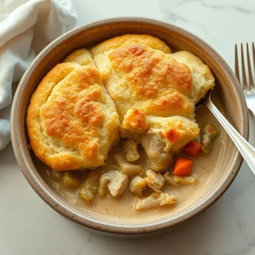 Gluten-Free Chicken Pot Pie Crockpot overhead flat lay
