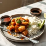 Delicious Slow Cooker Honey Soy Chicken with green onions and sesame