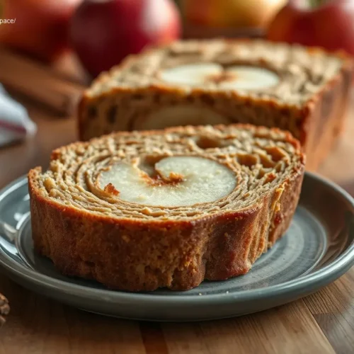 Delicious Maple Cinnamon Apple Bread perfect for Thanksgiving menu