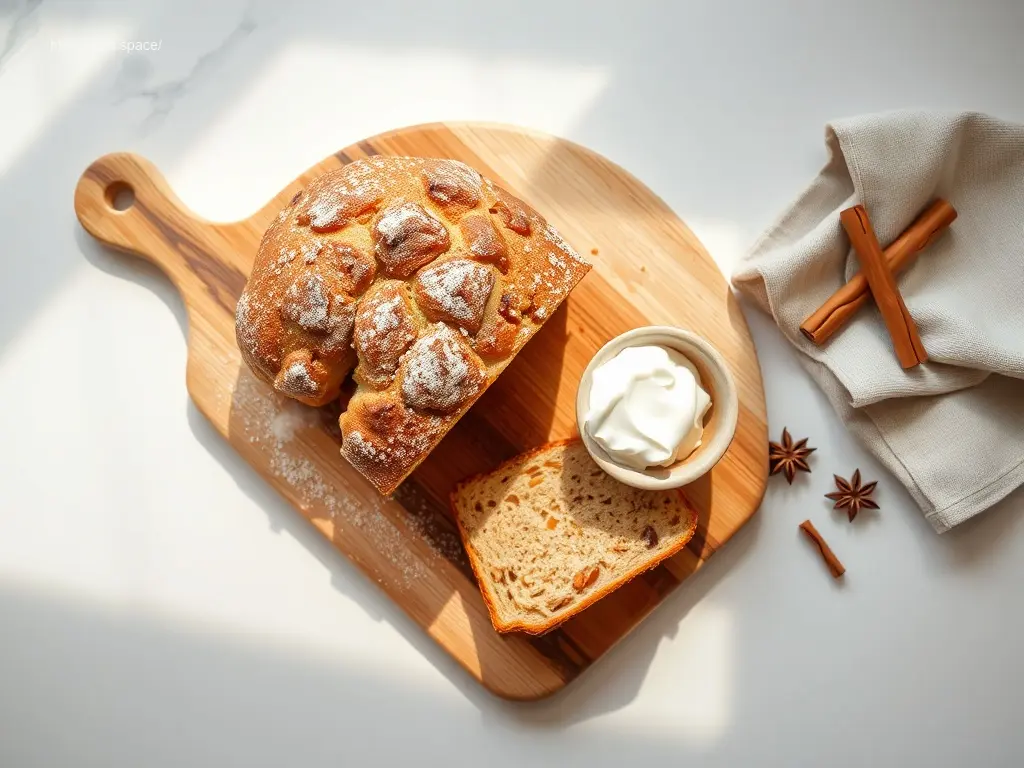 Delicious Maple Cinnamon Apple Bread perfect for Thanksgiving menu