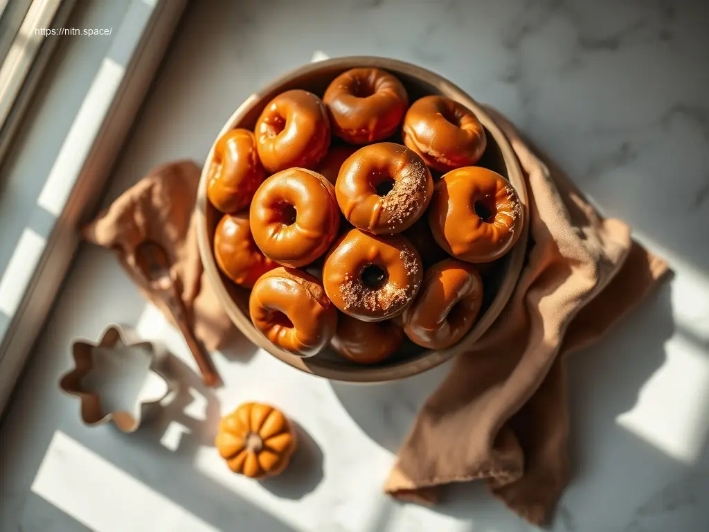 Delicious Glazed Pumpkin Donut Holes for Thanksgiving treats