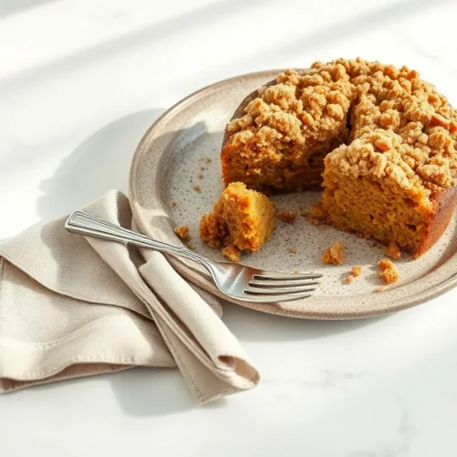 Delicious Pumpkin Spice Coffee Cake with Streusel for Thanksgiving