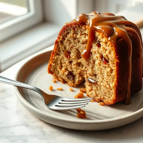 Delicious Spiced Apple Bundt Cake with powdered sugar a classic fall dessert